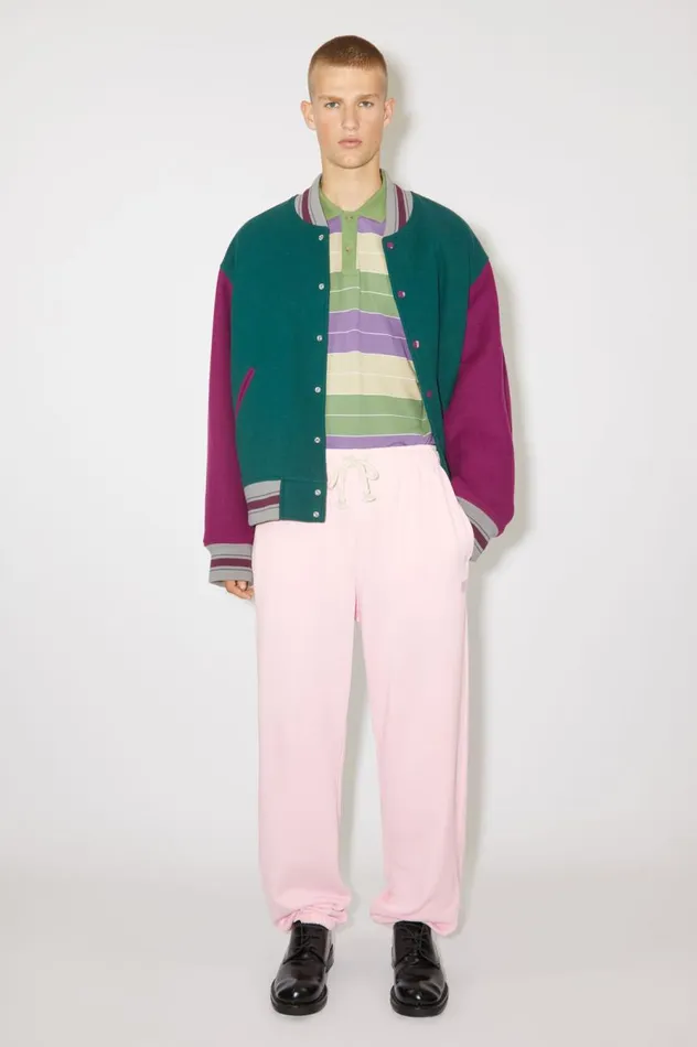 Acne Studios Cotton Sweatpants Light Pink Women Trousers
