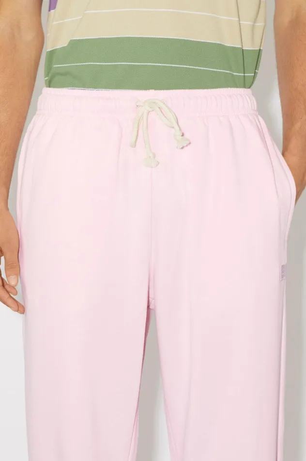 Acne Studios Cotton Sweatpants Light Pink Women Trousers