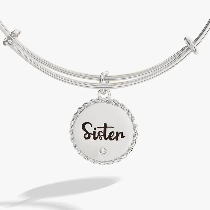 Bracelets Women Alex And Ani Sister Charm Bangle Gold