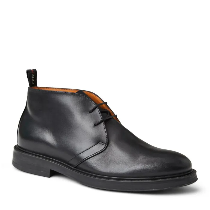 Bruno Magli Taddeo Classic Chukka Leather BootBlack Men Boots