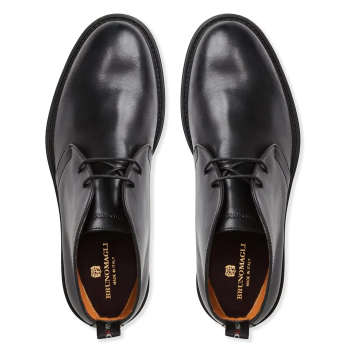 Bruno Magli Taddeo Classic Chukka Leather BootBlack Men Boots