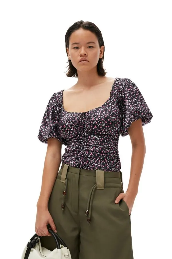 Clothing GANNI Shorts Heavy Twill Wide Shorts Kalamata Clothing GANNI Shorts Heavy Twill Wide Shorts Kalamata