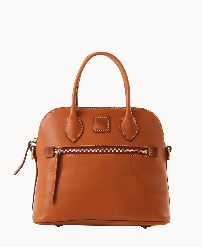 Dooney and Bourke Satchels Florentine Domed Satchel Natural 8211 WomenMen