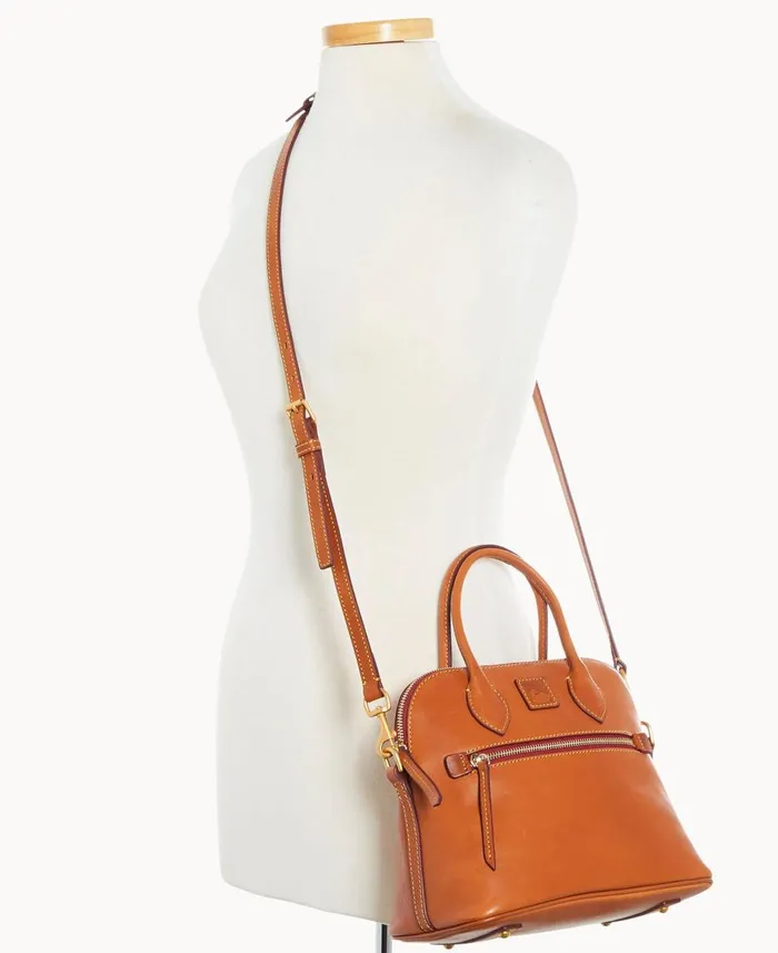 Dooney and Bourke Satchels Florentine Domed Satchel Natural 8211 WomenMen