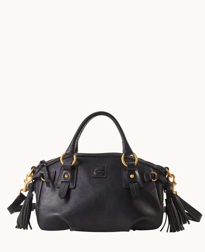 Dooney and Bourke Satchels Florentine Medium Mail Satchel Black Black 8211 WomenMen