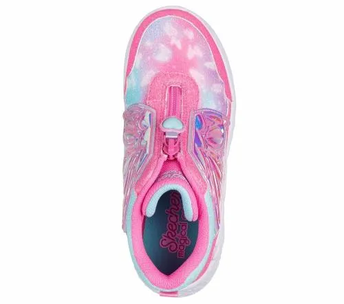 Dream Racer 8211 Butterfly Express Pink Turquoise Kids SKECHERS Kids UK Sizes 9525