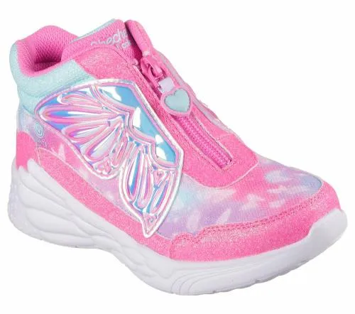 Dream Racer 8211 Butterfly Express Pink Turquoise Kids SKECHERS Kids UK Sizes 9525