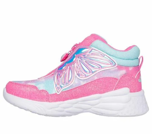 Dream Racer 8211 Butterfly Express Pink Turquoise Kids SKECHERS Kids UK Sizes 9525