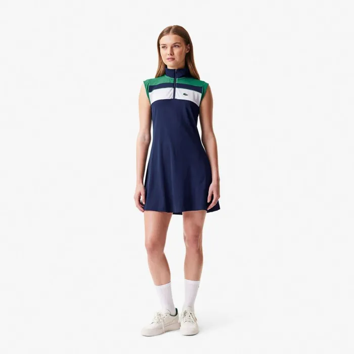 Dresses Women Lacoste Women039s Tennis Dress Navy Blue Green Navy Blue Iyk