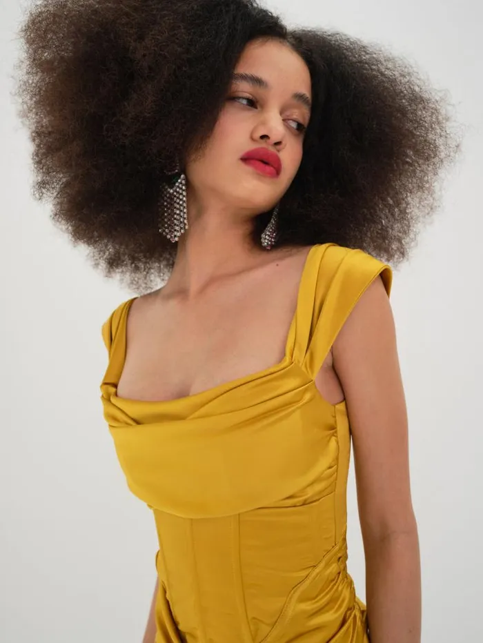 For Love and Lemons Dresses Drew Mini Dress Yellow 8211 Women For Love and Lemons Dresses Drew Mini Dress Yellow 8211 Women
