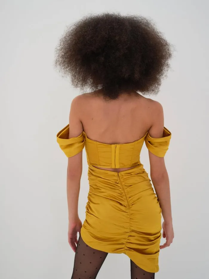 For Love and Lemons Dresses Drew Mini Dress Yellow 8211 Women For Love and Lemons Dresses Drew Mini Dress Yellow 8211 Women