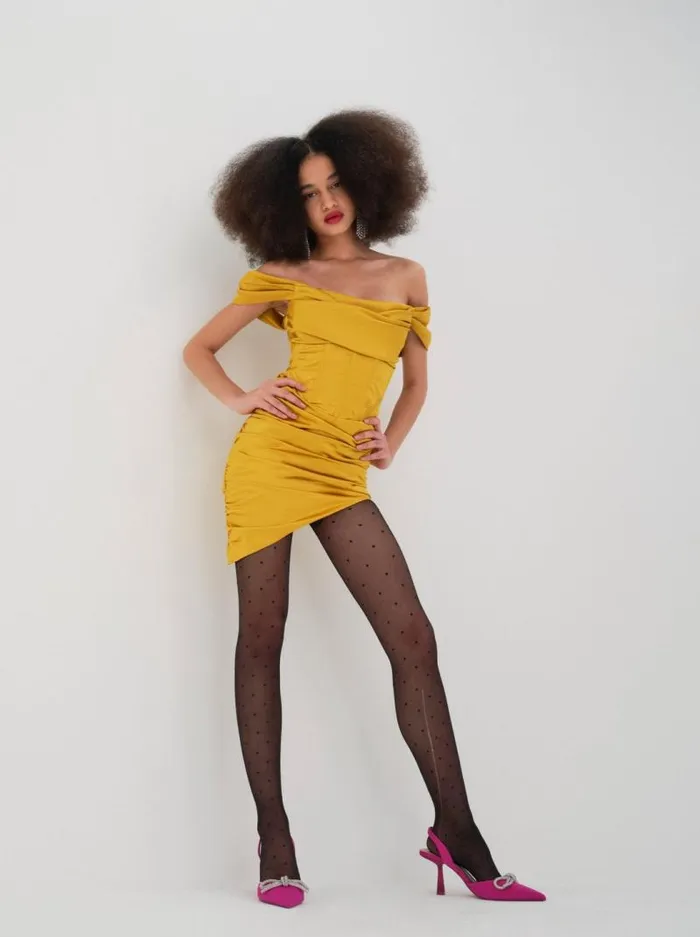 For Love and Lemons Dresses Drew Mini Dress Yellow 8211 Women For Love and Lemons Dresses Drew Mini Dress Yellow 8211 Women