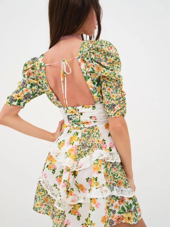 For Love and Lemons Dresses Rosalyn Mini Dress Green 8211 Women For Love and Lemons Dresses Rosalyn Mini Dress Green 8211 Women