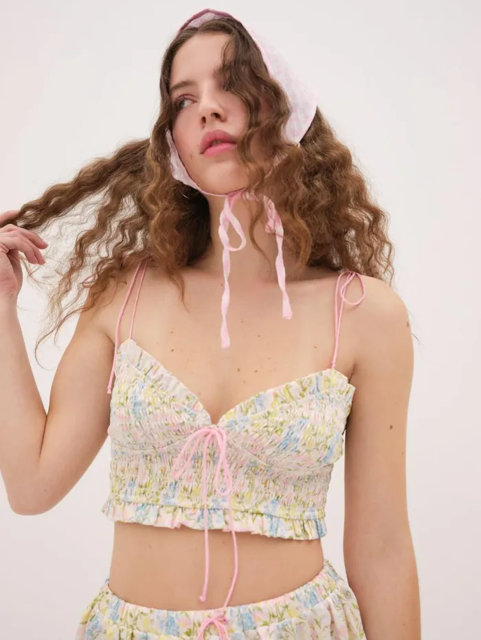 For Love and Lemons Lingerie Glitter Garden Top Multi 8211 Women