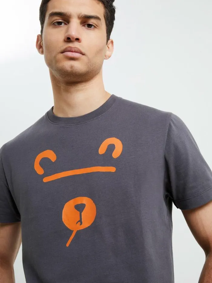 French Connection Shadow Bear TShirt Forged Iron Men TShirts and Polo Shirts