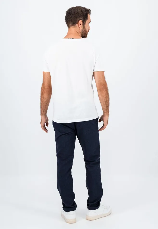 FYNCHHATTON Chino With Side Intervention Bags Dark Navyhazel Men Pants