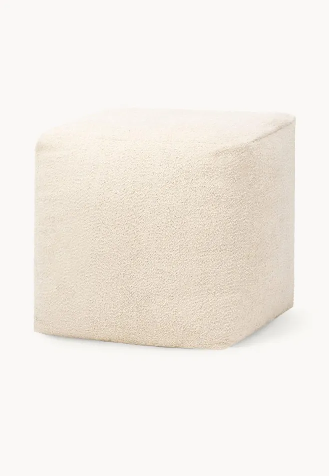 FYNCHHATTON Lakeisha Seat Pouf Offwhite Living Home Accessories