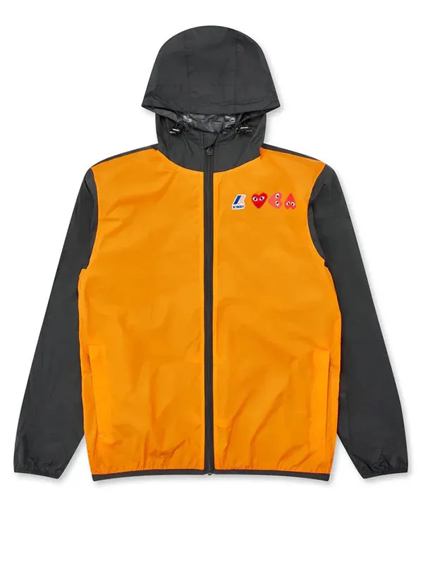 Henrik Vibskov Boutique KWay Double Colours Cagoule 8211 OrangeBlack Men Jackets and Coats Henrik Vibskov Boutique KWay Double Colours Cagoule 8211 OrangeBlack Men Jackets and Coats