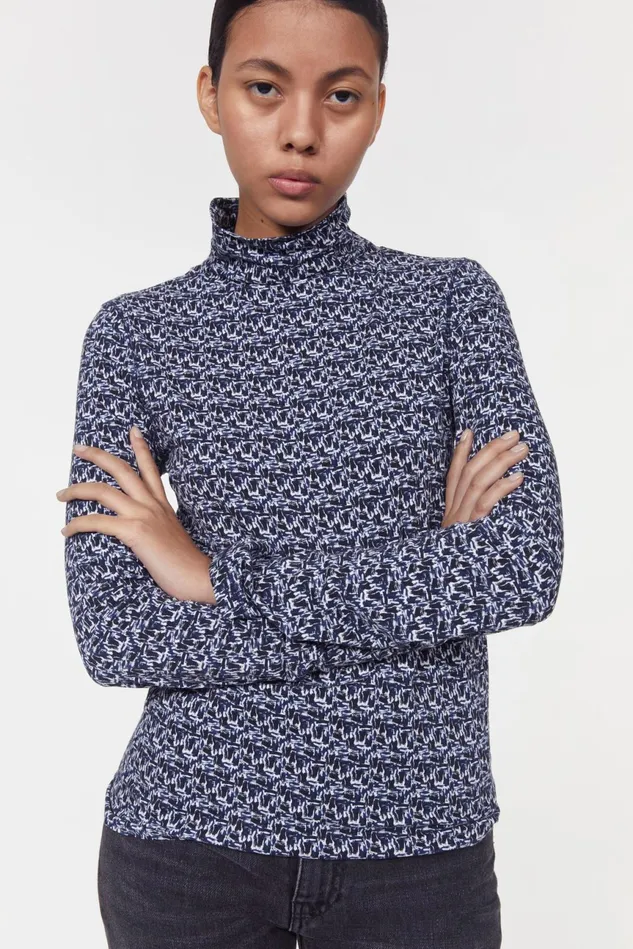 Kiena Brush Jersey Top Ink Pen Women Rodebjer Tops
