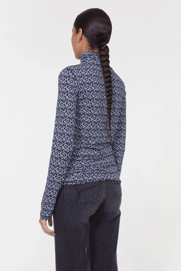 Kiena Brush Jersey Top Ink Pen Women Rodebjer Tops