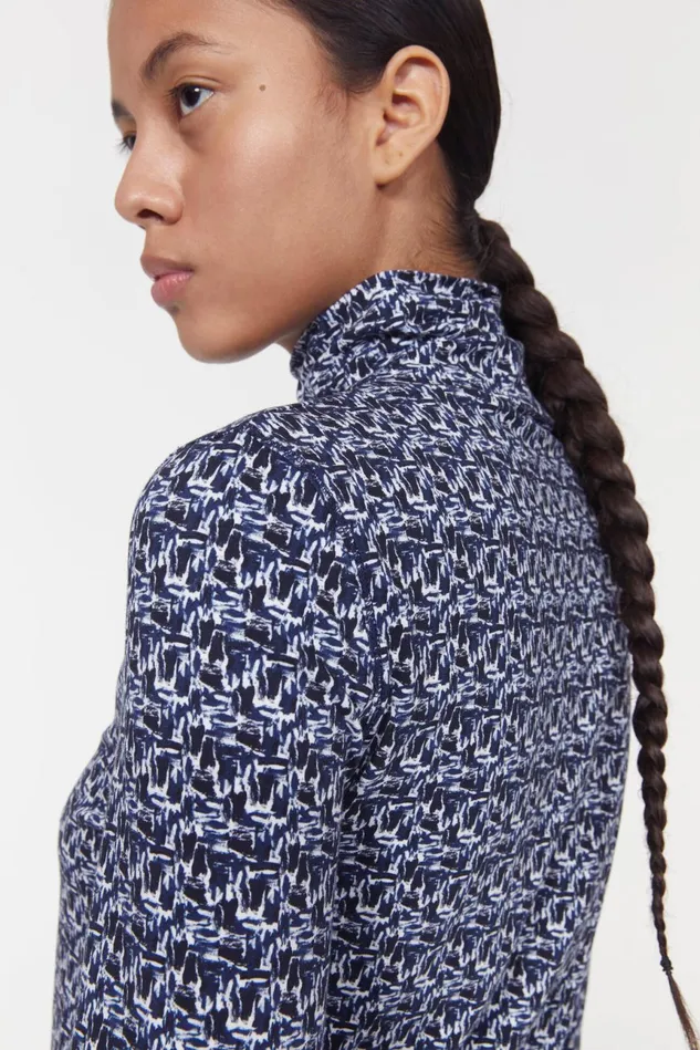 Kiena Brush Jersey Top Ink Pen Women Rodebjer Tops