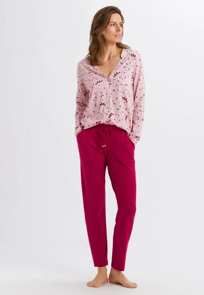 Knit Long Pant Lucky Charm Women HANRO Pajama Bottoms