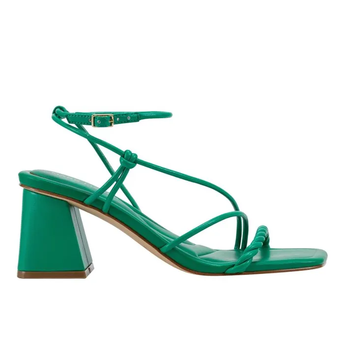 Marc Fisher Sandals Women Meggiane Block Heel Sandal Green