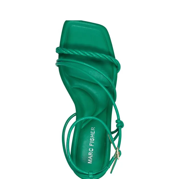 Marc Fisher Sandals Women Meggiane Block Heel Sandal Green
