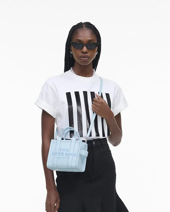 Marc Jacobs Mini Bags The Leather Crossbody Tote Bag Cloud Blue 8211 Women