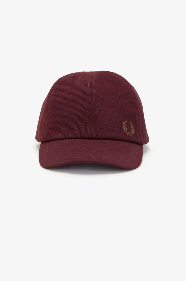 Men Classic Piqu Cap Oxbloodshaded Stone Fred Perry Accessories