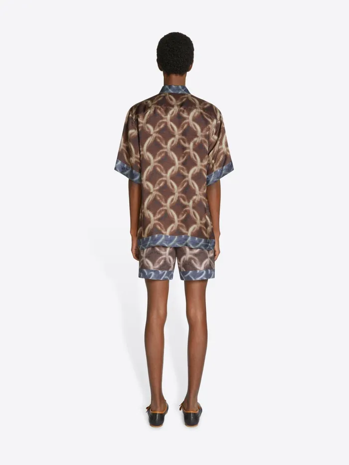 Men Dries Van Noten Swimwear Printed Swim Shorts