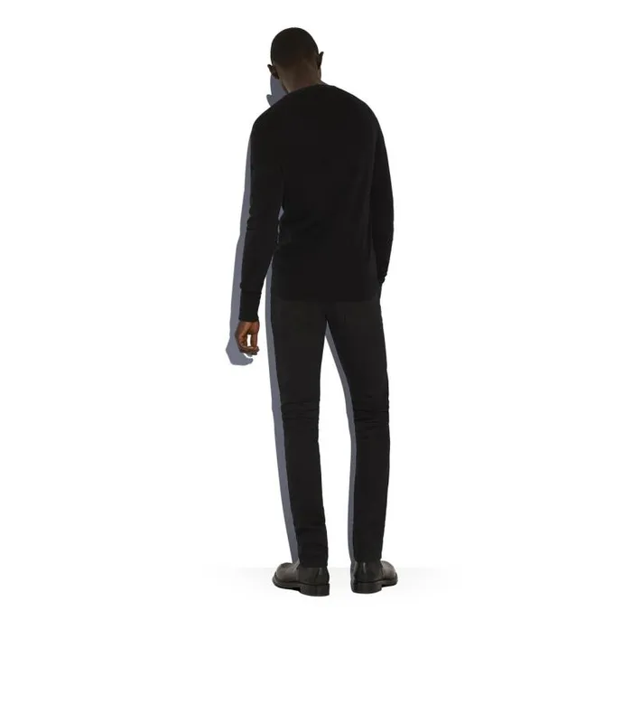 Men Jeans Tom Ford Slim Fit Stretch Japanese Selvedge Denim Black Men Jeans Tom Ford Slim Fit Stretch Japanese Selvedge Denim Black