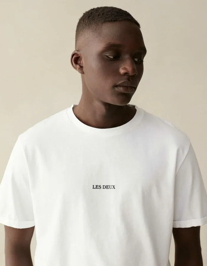 Men Lens TShirt 8211 WhiteBlack Les Deux Tshirts
