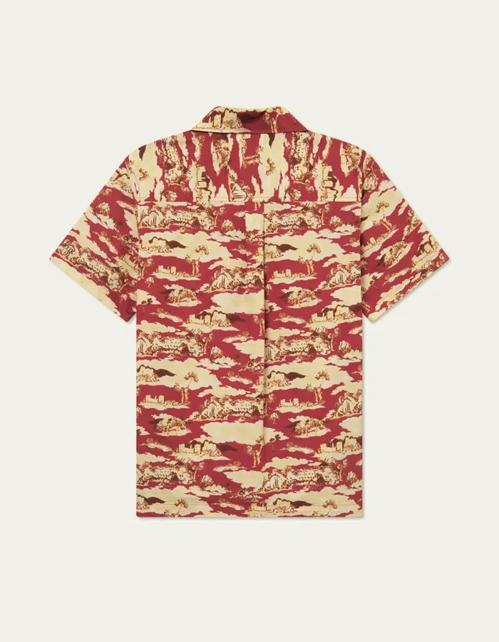 Men Lesley Ruins AOP SS Shirt 8211 Bossa NovaSummer Melon Les Deux ShirtsOvershirts