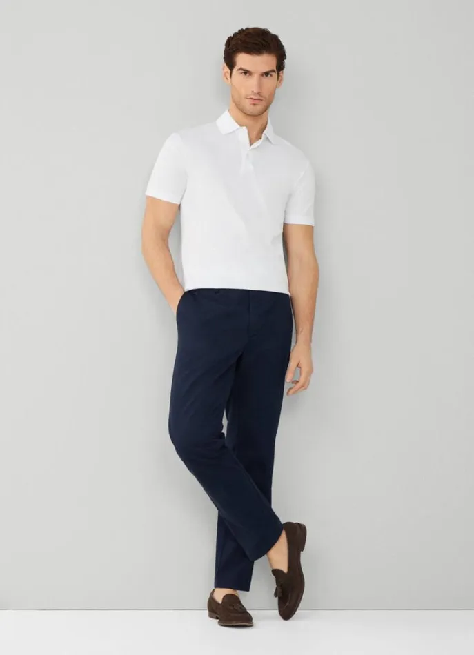 Men Polo Shirts Hackett London Classic Fit Pima Polo White