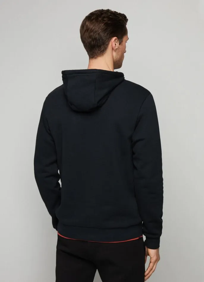 Men Sweatshirts Hackett London Aston Martin Classic Fit Hoodie Black