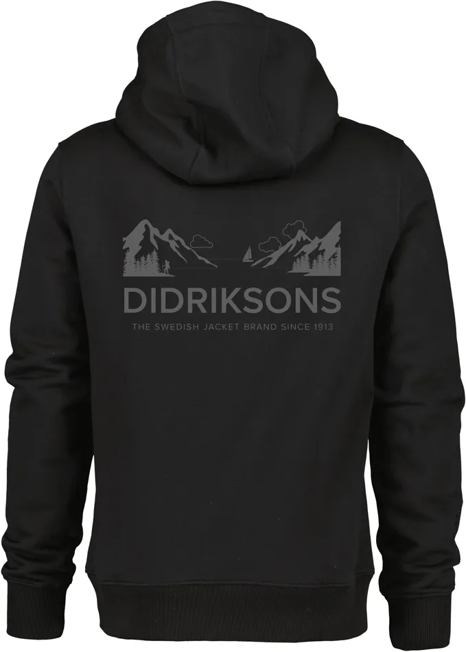 Men Ven Hoodie Landscape Black Didriksons Hoodies and Sweatshirts