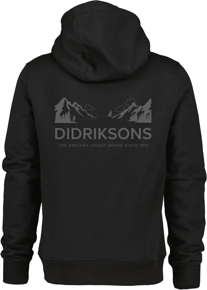 Men Ven Hoodie Landscape Black Didriksons Hoodies and Sweatshirts