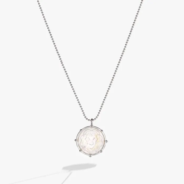 Necklaces Women Alex And Ani Leo Zodiac DoubleSided Charm Necklace Silver