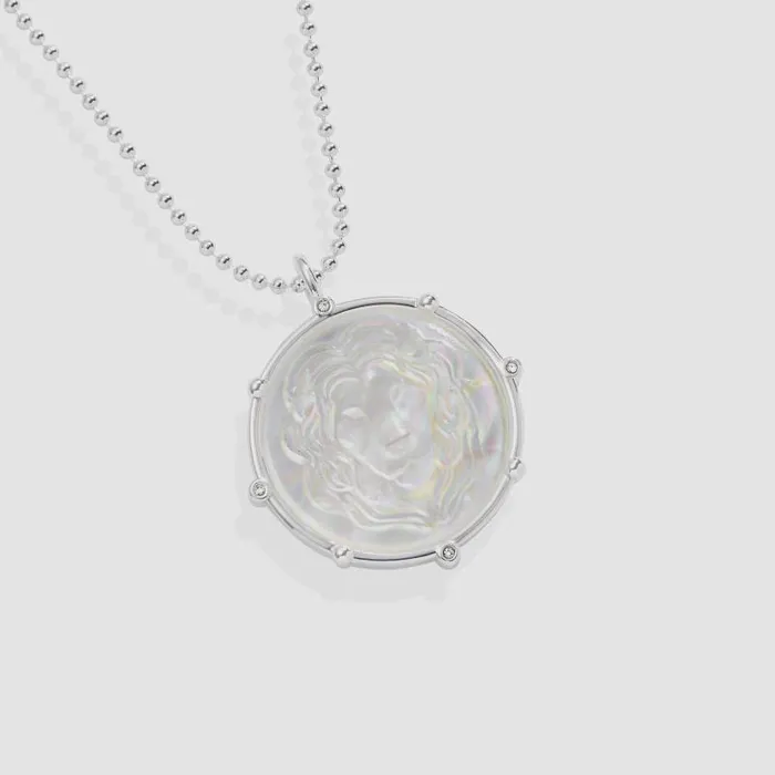 Necklaces Women Alex And Ani Leo Zodiac DoubleSided Charm Necklace Silver