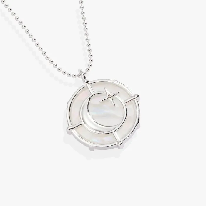 Necklaces Women Alex And Ani Leo Zodiac DoubleSided Charm Necklace Silver