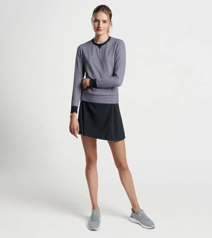 Peter Millar Pullovers 038 Layers GolfWomen Birdie Gingham Print Sport Sweatshirt