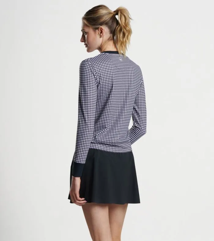 Peter Millar Pullovers 038 Layers GolfWomen Birdie Gingham Print Sport Sweatshirt