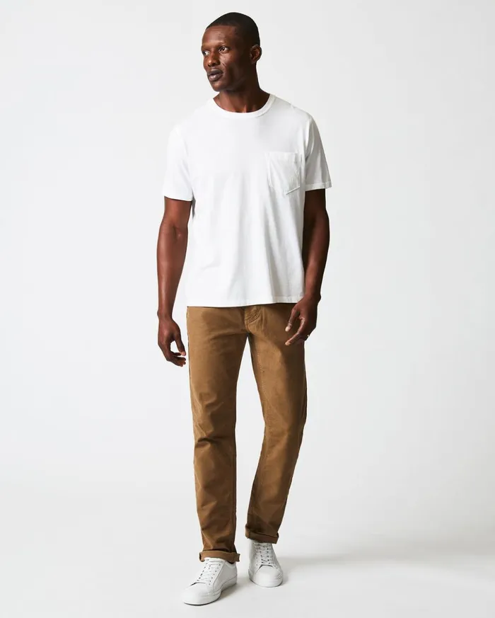 Polos Tees and Henleys Men Billy Reid Washed Tee White