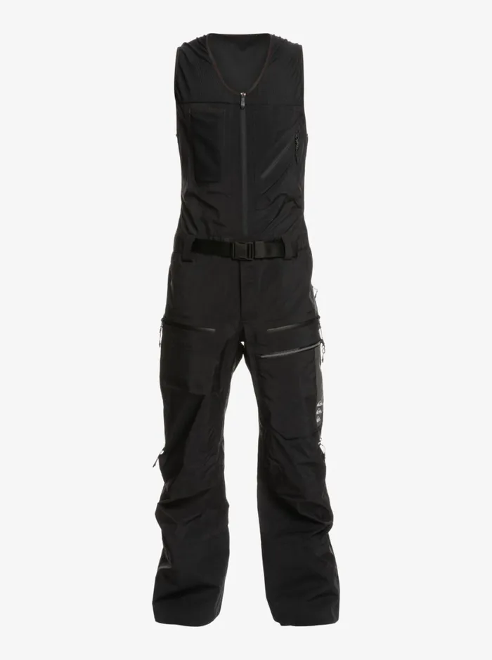 Quiksilver Highline Pro Insulated 3L GORETEX Snow Bib Pants True Black Mens Snow Pants