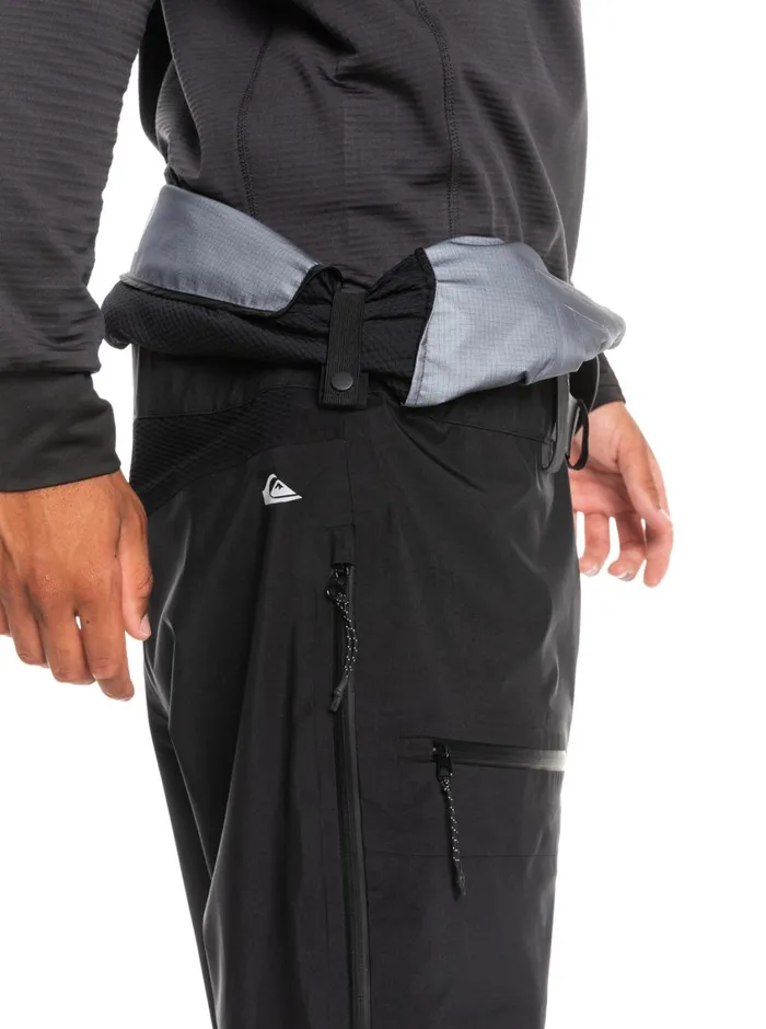 Quiksilver Highline Pro Insulated 3L GORETEX Snow Bib Pants True Black Mens Snow Pants Quiksilver Highline Pro Insulated 3L GORETEX Snow Bib Pants True Black Mens Snow Pants