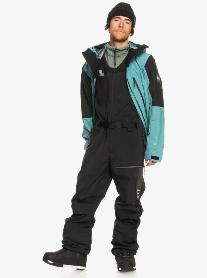 Quiksilver Highline Pro Insulated 3L GORETEX Snow Bib Pants True Black Mens Snow Pants Quiksilver Highline Pro Insulated 3L GORETEX Snow Bib Pants True Black Mens Snow Pants