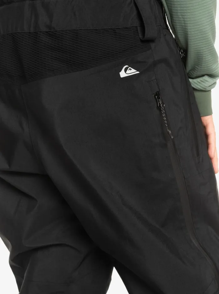 Quiksilver Highline Pro Insulated 3L GORETEX Snow Bib Pants True Black Mens Snow Pants Quiksilver Highline Pro Insulated 3L GORETEX Snow Bib Pants True Black Mens Snow Pants