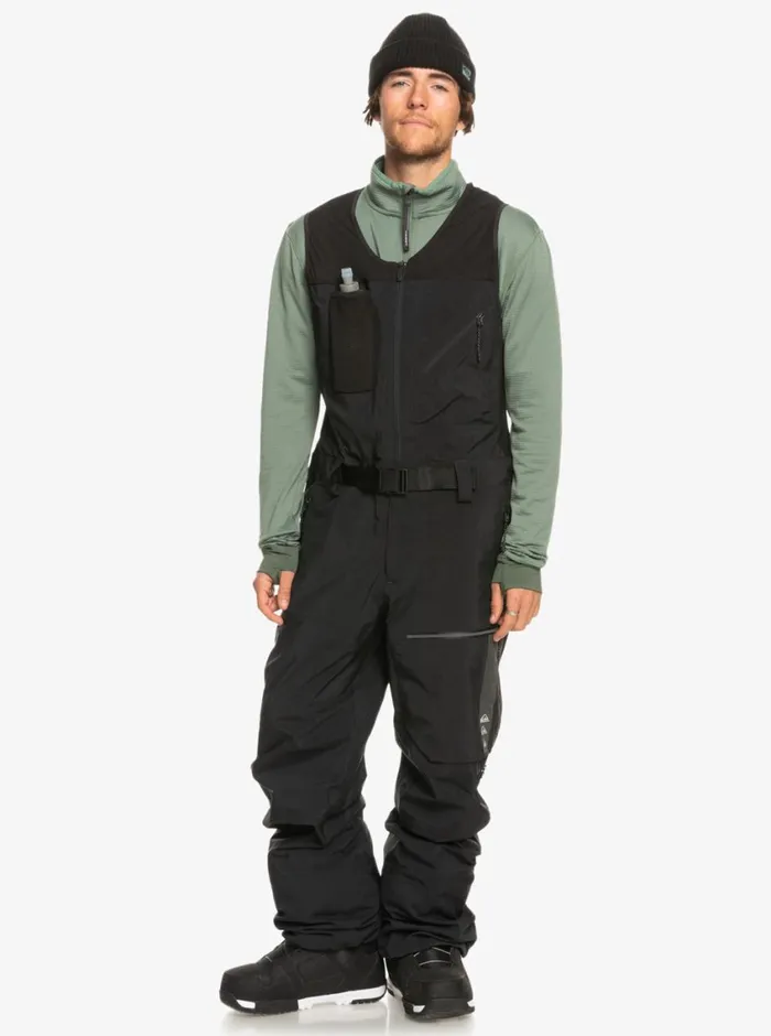 Quiksilver Highline Pro Insulated 3L GORETEX Snow Bib Pants True Black Mens Snow Pants Quiksilver Highline Pro Insulated 3L GORETEX Snow Bib Pants True Black Mens Snow Pants