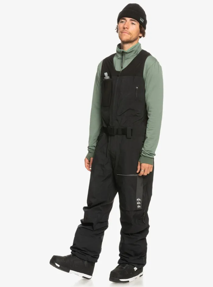 Quiksilver Highline Pro Insulated 3L GORETEX Snow Bib Pants True Black Mens Snow Pants Quiksilver Highline Pro Insulated 3L GORETEX Snow Bib Pants True Black Mens Snow Pants
